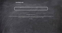 Desktop Screenshot of interbody.com